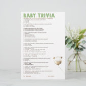 Baby Trivia Baby Showspiel (Stehend Vorderseite)