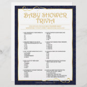 Baby Trivia [Golden Blue] Briefbogen (Vorne/Hinten)