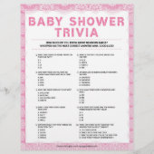 Baby Trivia [Luxury Lace [Pink] Briefbogen (Vorderseite)