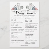 Baby Trivia Snowman Baby Shower (Vorderseite)