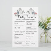 Baby Trivia Snowman Baby Shower (Stehend Vorderseite)