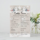 Baby Trivia Snowman Baby Shower (Stehend Vorderseite)
