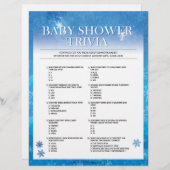 Baby Trivia [Snowy Blue] Briefbogen (Vorne/Hinten)