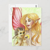 Baby Troll Postkarte (Vorne/Hinten)