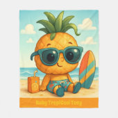 Baby TropiCool Tony - Ananas Empire Fleecedecke (Vorderseite)