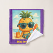 Baby TropiCool Tony - Pineapple Empire Badhandtuch Set (Waschlappen)