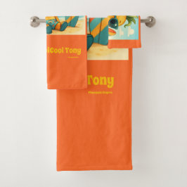 Baby TropiCool Tony - Pineapple Empire Badhandtuch Set