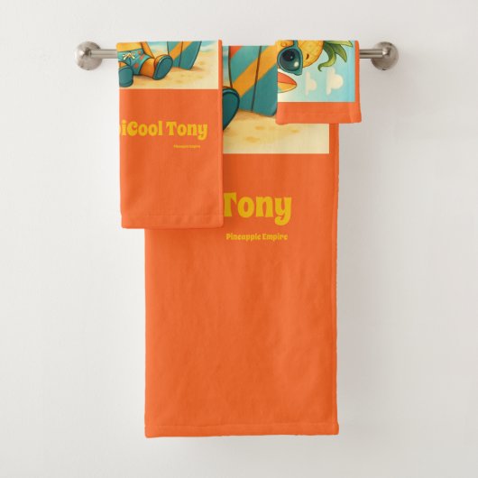 Baby TropiCool Tony - Pineapple Empire Badhandtuch Set (Insitu)