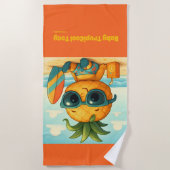 Baby TropiCool Tony - Pineapple Empire  Beach Towe Strandtuch (Vorderseite)
