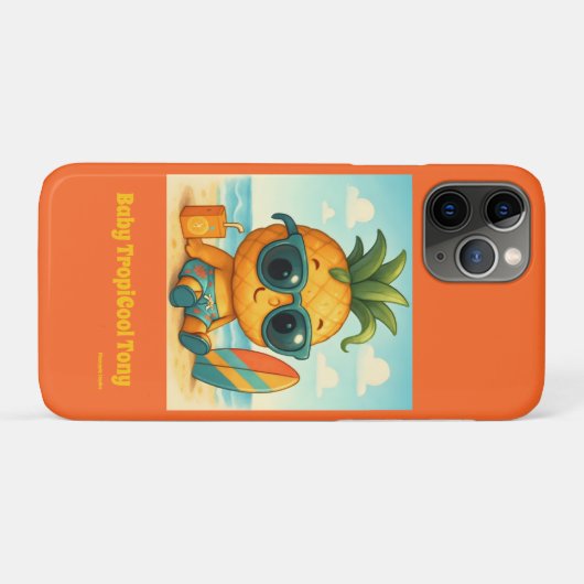 Baby TropiCool Tony - Pineapple Empire Case-Mate iPhone Hülle (Rückseite (Horizontal))