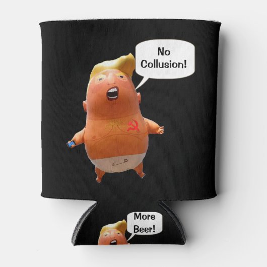 Baby Trump spricht Dosenkühler (Vorderseite)