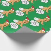 Baby Trump Weihnachten präsentiert Wrapping Paper Geschenkpapier (Ecke)