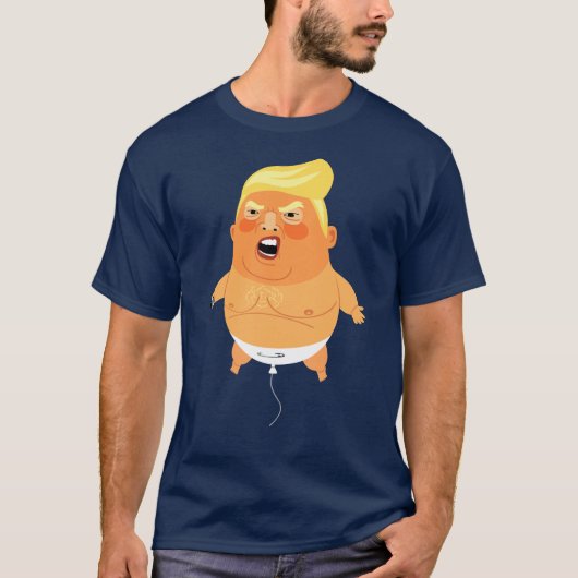 Baby-Trumpf-Ballon lustig T-Shirt (Vorderseite)