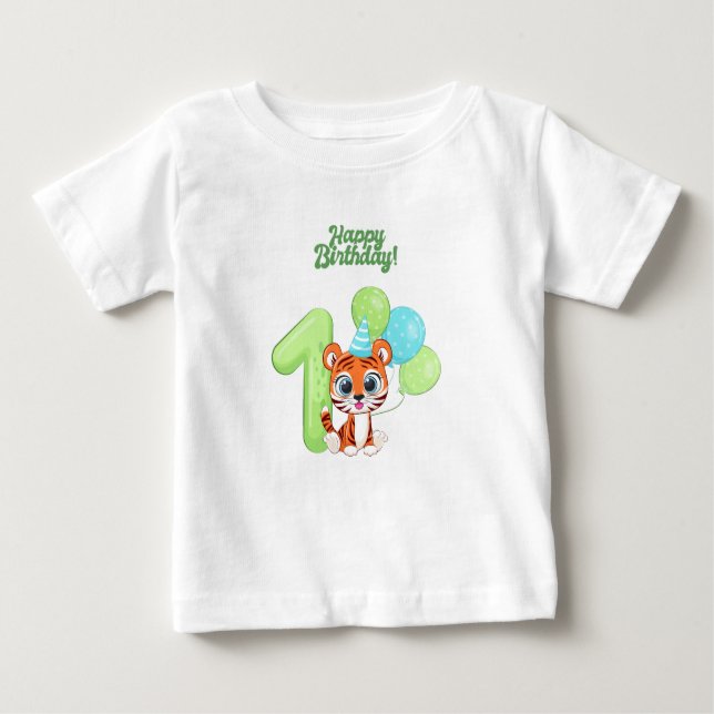 Baby Tshirt - First Birthday Baby (Vorderseite)