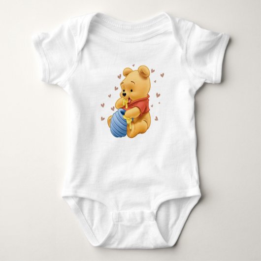 Baby Tshirt Honig Bär (Vorderseite)