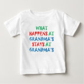 Baby TShirt: Was bei Oma passiert Baby T-shirt (Vorderseite)