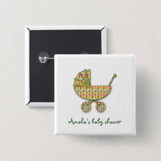 Baby-Tupfen Button (Vorne & Hinten)