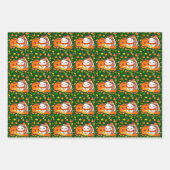 Baby Turkey und Pumpkin feiern Erntedank Geschenkpapier Set (Vorderseite 2)