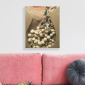 Baby Turtle Eggs Hatching Leinwanddruck (Insitu (Wohnzimmer))