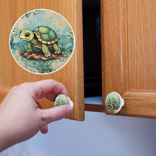Baby Turtle Keramikknauf