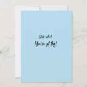 Baby Turtle Note Card Einladung (Rückseite)