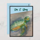 Baby Turtle Post Card Postkarte (Vorne/Hinten)