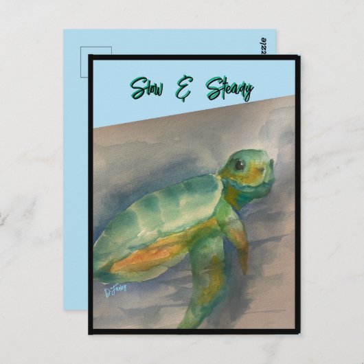 Baby Turtle Post Card Postkarte (Vorne/Hinten)