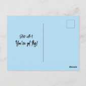 Baby Turtle Post Card Postkarte (Rückseite)