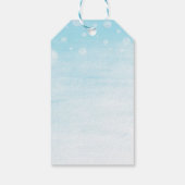 Baby Turtle Under Sea Shower Gefallen Geschenkmark Geschenkanhänger (Rückseite)