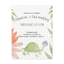 Baby Turtle Watercolor Handgemalt
