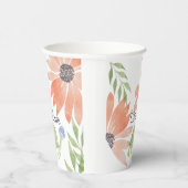 Baby Turtle Watercolor Handgemalt Pappbecher (Rechts)