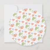 Baby Turtle Watercolor Handgemalt Save The Date (Rückseite)