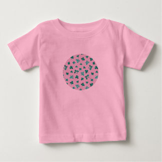 Baby Tutubodysuit mit Klee-Blätter auf Rosa T-shirt