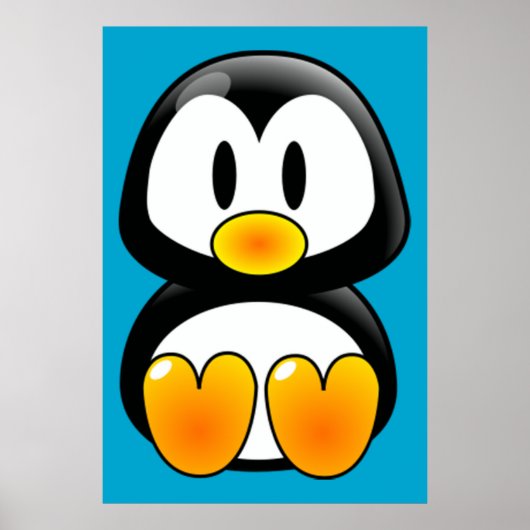 Baby Tux Art Poster (Vorne)