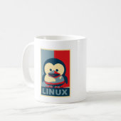Baby Tux Linux Kaffeetasse (Vorderseite Links)