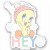 Baby TWEETY™ Hey Snow Aufkleber (Vorderseite)