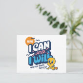 Baby TWEETY™ - Ich kann und werde Postkarte (Stehend Vorderseite)