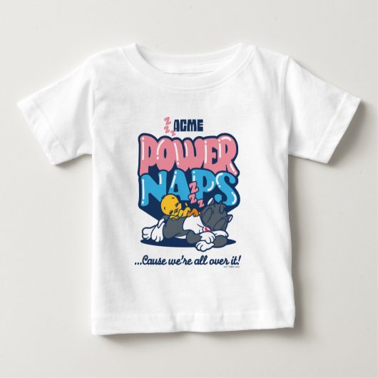 Baby TWEETY™ & SYLVESTER™ Power-Nickerchen Baby T-shirt (Vorderseite)