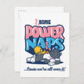 Baby TWEETY™ & SYLVESTER™ Power-Nickerchen Postkarte (Vorne/Hinten)