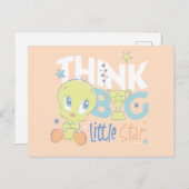 Baby TWEETY™ - Think Big Little Star Postkarte (Vorne/Hinten)