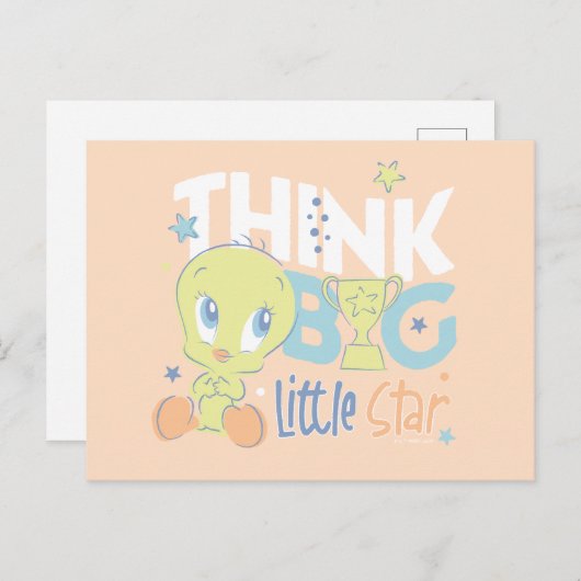 Baby TWEETY™ - Think Big Little Star Postkarte (Vorne/Hinten)