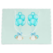 Baby Twin Boys Große Geschenktüte (Vorderseite)