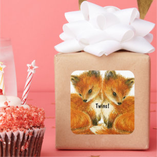 Baby Twin Fox Stickers