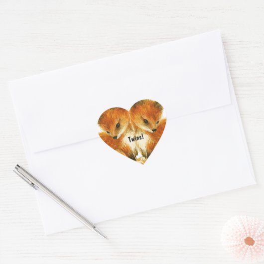 Baby Twin Fox Stickers (Umschlag)