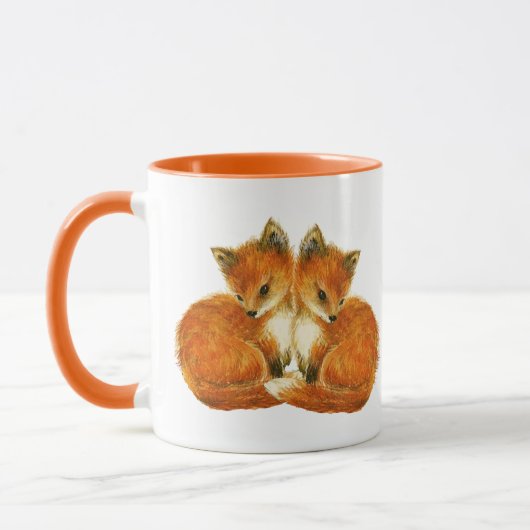 Baby Twin Foxes Tasse (Links)