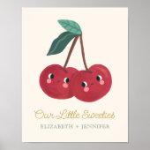 Baby Twin Little Sweetie Cherry Nursary Poster (Vorne)