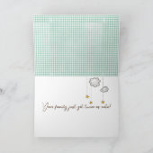 Baby Twin Teddy Bears Herzlichen Glückwunsch Karte (Innenseite)