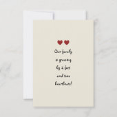 Baby Twins Ankündigung (Vorderseite)