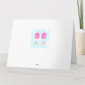 Baby Twins Glückwunschs Karte (Rückseite)