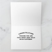 Baby Twins Glückwunschs Karte (Innenseite)